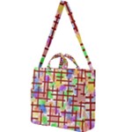 Pattern-repetition-bars-colors Square Shoulder Tote Bag