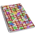 Pattern-repetition-bars-colors 5.5  x 8.5  Notebook
