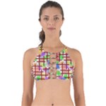 Pattern-repetition-bars-colors Perfectly Cut Out Bikini Top