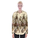 Vintage-antique-plate-china Womens Long Sleeve Shirt