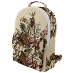 Vintage-antique-plate-china Flap Pocket Backpack (Small)