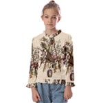 Vintage-antique-plate-china Kids  Frill Detail T-Shirt