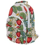 Strawberry-fruits Rounded Multi Pocket Backpack