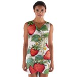 Strawberry-fruits Wrap Front Bodycon Dress