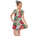 Strawberry-fruits Kids  Cap Sleeve Dress