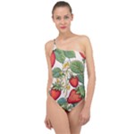 Strawberry-fruits Classic One Shoulder Swimsuit