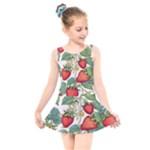 Strawberry-fruits Kids  Skater Dress Swimsuit