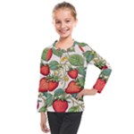 Strawberry-fruits Kids  Long Mesh T-Shirt