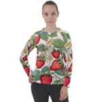 Strawberry-fruits Women s Long Sleeve Raglan T-Shirt