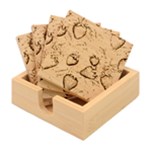 Strawberry-fruits Bamboo Coaster Set