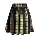 Stained Glass Window Gothic High Waist Skirt