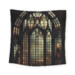 Stained Glass Window Gothic Square Tapestry (Small)