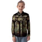 Stained Glass Window Gothic Kids  Long Sleeve Shirt