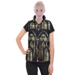 Stained Glass Window Gothic Women s Button Up Vest