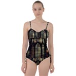 Stained Glass Window Gothic Sweetheart Tankini Set