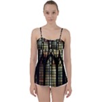 Stained Glass Window Gothic Babydoll Tankini Top