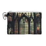 Stained Glass Window Gothic Canvas Cosmetic Bag (Large)