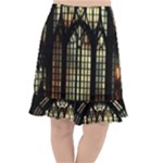 Stained Glass Window Gothic Fishtail Chiffon Skirt