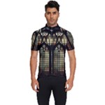 Stained Glass Window Gothic Men s Short Sleeve Cycling Jersey