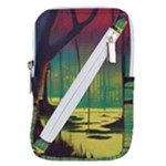 Nature Swamp Water Sunset Spooky Night Reflections Bayou Lake Belt Pouch Bag (Large)