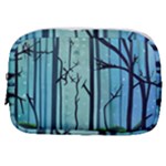 Nature Outdoors Night Trees Scene Forest Woods Light Moonlight Wilderness Stars Make Up Pouch (Small)