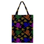 Pattern Repetition Snail Blue Classic Tote Bag