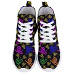 Pattern Repetition Snail Blue Women s Lightweight High Top Sneakers