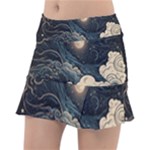 Starry Sky Moon Space Cosmic Galaxy Nature Art Clouds Art Nouveau Abstract Classic Tennis Skirt