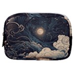 Starry Sky Moon Space Cosmic Galaxy Nature Art Clouds Art Nouveau Abstract Make Up Pouch (Small)