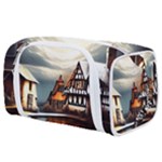 Village Reflections Snow Sky Dramatic Town House Cottages Pond Lake City Toiletries Pouch