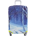 Landscape Outdoors Greeting Card Snow Forest Woods Nature Path Trail Santa s Village Luggage Cover (Large)