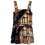 Village House Cottage Medieval Timber Tudor Split timber Frame Architecture Town Twilight Chimney Kids  Layered Skirt Swimsuit