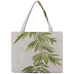 Watercolor Leaves Branch Nature Plant Growing Still Life Botanical Study Mini Tote Bag