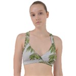 Watercolor Leaves Branch Nature Plant Growing Still Life Botanical Study Sweetheart Sports Bra