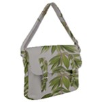Watercolor Leaves Branch Nature Plant Growing Still Life Botanical Study Buckle Messenger Bag