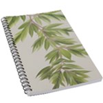 Watercolor Leaves Branch Nature Plant Growing Still Life Botanical Study 5.5  x 8.5  Notebook