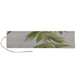 Watercolor Leaves Branch Nature Plant Growing Still Life Botanical Study Roll Up Canvas Pencil Holder (L)