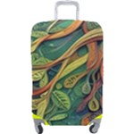 Outdoors Night Setting Scene Forest Woods Light Moonlight Nature Wilderness Leaves Branches Abstract Luggage Cover (Large)