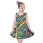 Outdoors Night Setting Scene Forest Woods Light Moonlight Nature Wilderness Leaves Branches Abstract Kids  Summer Dress