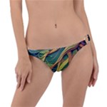 Outdoors Night Setting Scene Forest Woods Light Moonlight Nature Wilderness Leaves Branches Abstract Ring Detail Bikini Bottoms