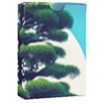 Pine Moon Tree Landscape Nature Scene Stars Setting Night Midnight Full Moon Playing Cards Single Design (Rectangle) with Custom Box