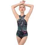 Night Sky Nature Tree Night Landscape Forest Galaxy Fantasy Dark Sky Planet Cross Front Low Back Swimsuit
