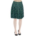 Squares cubism geometric background Pleated Skirt