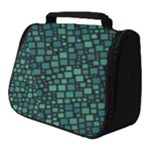 Squares cubism geometric background Full Print Travel Pouch (Small)