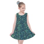 Squares cubism geometric background Kids  Summer Dress