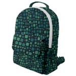 Squares cubism geometric background Flap Pocket Backpack (Small)