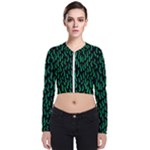 Confetti Texture Tileable Repeating Long Sleeve Zip Up Bomber Jacket