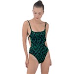 Confetti Texture Tileable Repeating Tie Strap One Piece Swimsuit