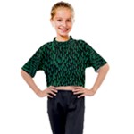 Confetti Texture Tileable Repeating Kids Mock Neck T-Shirt