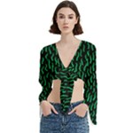 Confetti Texture Tileable Repeating Trumpet Sleeve Cropped Top